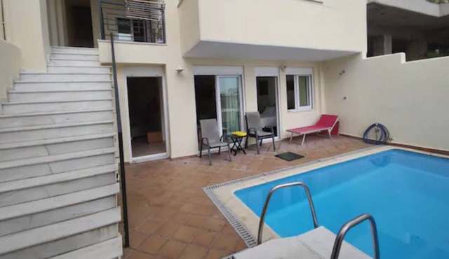 Private Pool And Panorama Athens View On Attica Hill