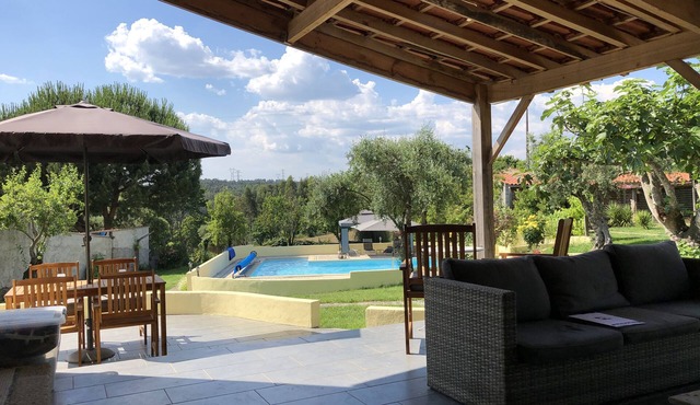 Private resort in natural setting - with bar, pool and large garden