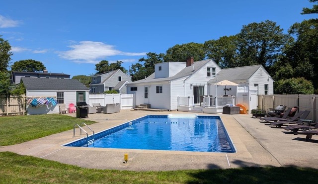 Private resort style Hyannis property. HEATED Pool, Playground&Basketball court