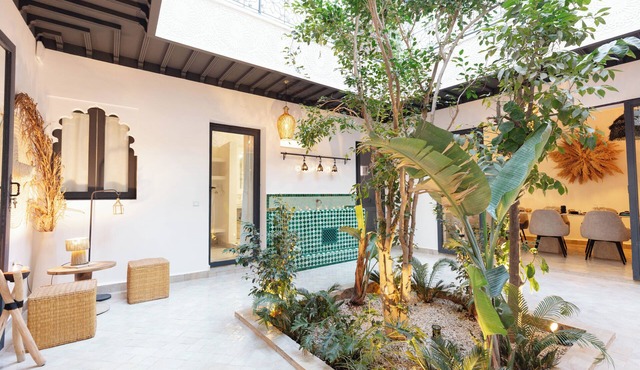 Private riad in the Medina with rooftop pool and breakfast included.