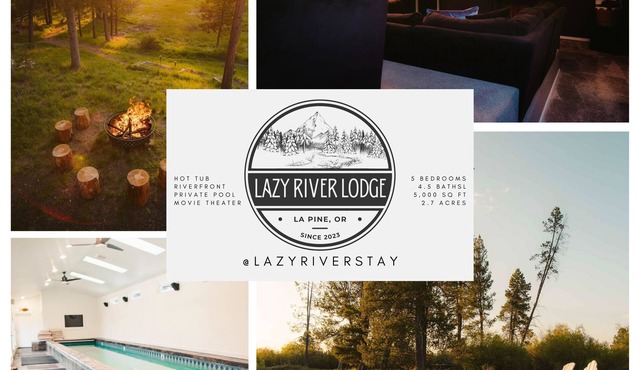 Private Riverfront Lodge w/Indoor Pool, Movie Theater, Hot Tub on Acreage