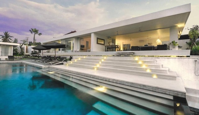 Private Villa with butler service surrounded by rice fields and jungle views.