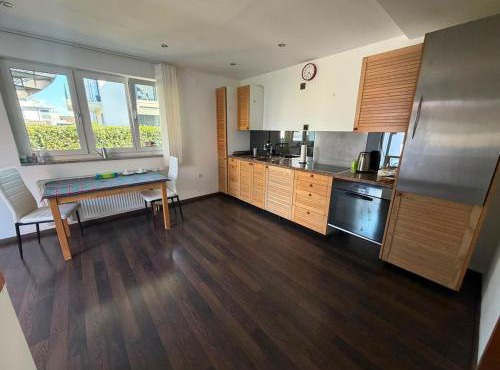 Quiet apartment with kitchen, parking & laundry room