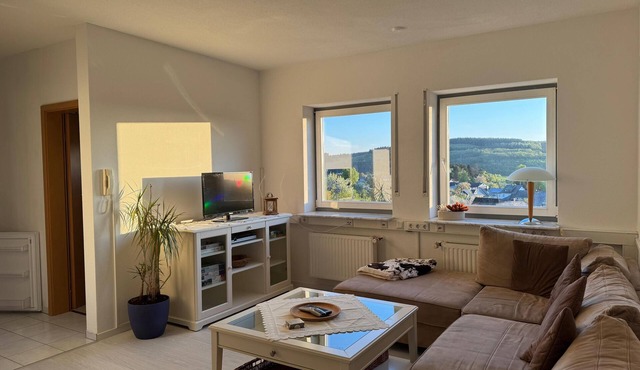 Quiet, bright apartment in a natural idyll with a view of the beautiful Hunsrück region