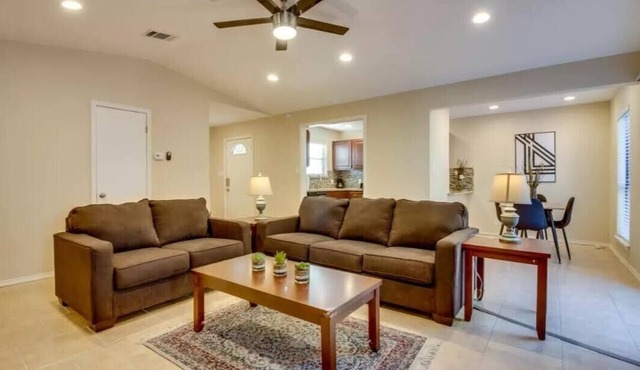 Quiet & Spacious 3BR Austin Retreat with Patio, Workspace+ Hotel-Style Amenities