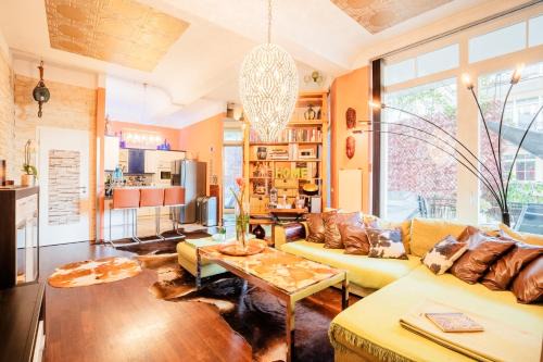 quite and central designer loft with elevator