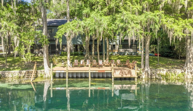 Rainbow River mid-century Estate Sleeps 20+ people and guarantees unlimited fun!