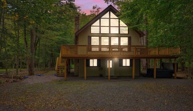 Raised A Frame Chalet | Big Bass Lake | Hot Tub