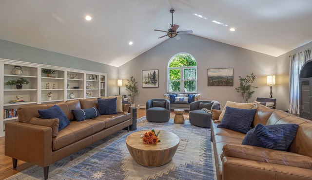 Reconnect at this Lux 4BR retreat near Acadia w/Fire Pit, Game Room, Yard Games & More