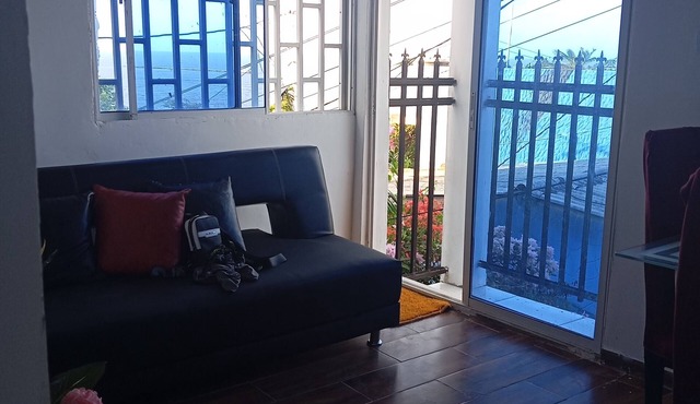 Refresh yourself with the best view of the sea and the main dock of the port.