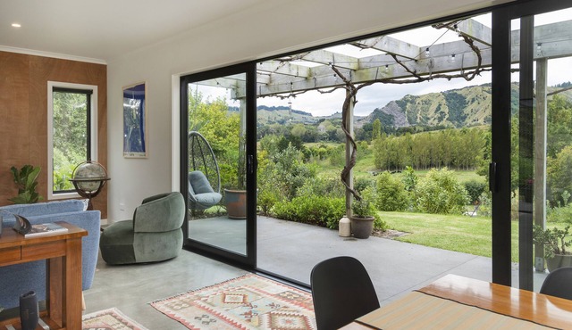 Relax and recharge inside and outside this special home