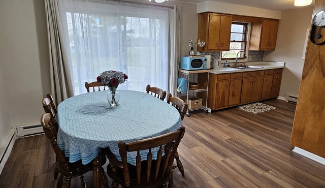 Relax and unwind in this colorful home close to hospitals and colleges!