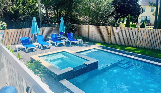 Relax at this Cape Escape Pool & Spa, Lower Unit, 4 Bed 2.5 Bath, Expansive Deck