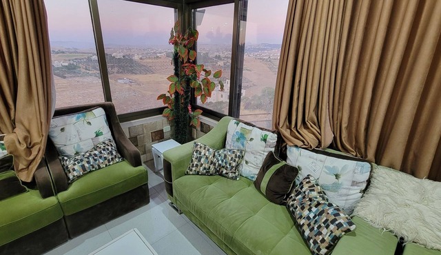 Relax in this tranquil As-Salt retreat with amazing mountain views and full AC