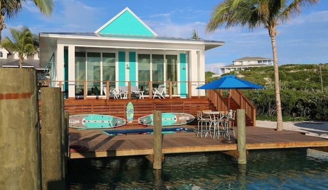 Relax in this turquoise ocean inspired villa