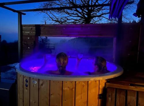 Relaxing cottage bain nordique
