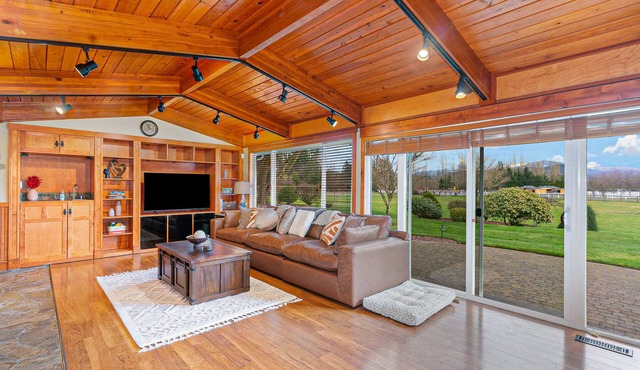 Remodeled home with private heated indoor pool, deck, hot tub, fireplace, grill