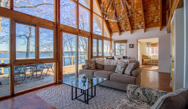 Remodeled Waterfront Home with Wraparound Deck, Water Views, & Beach Access
