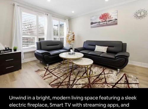Renovated 4-Bedroom Upper-Unit Detached House 5 Beds Near Toronto Pearson Airport
