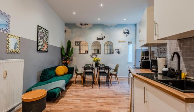 Retro-Apartment mit Terrasse