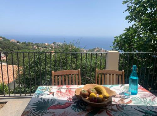 Rez de villa avec terrasse vue mer