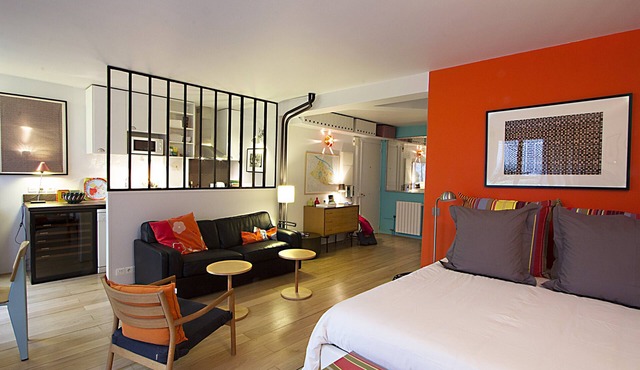 River Studio with Terrace/430 Sqft-40m²/Ile Saint-Louis