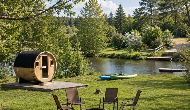 🌅 Riverfront Escape | Sauna + Kayaks | Memorial Wknd ➠ 800
