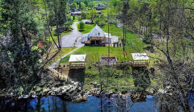 Riverfront Farmhouse & Barndominium. Perfect spot!