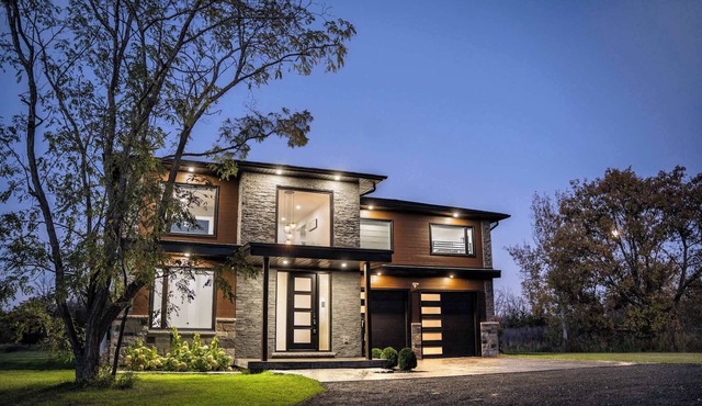 Riverfront Retreat Modern Home w Sauna and Hot Tub