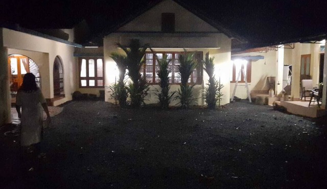 Riverside Bungalow ,at backwaters of Kerala ,India .Near to Alleppey/Kumarakom