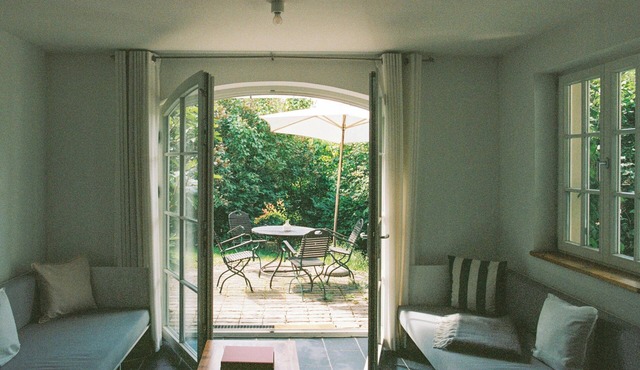 Riverside Studio with Garden Views