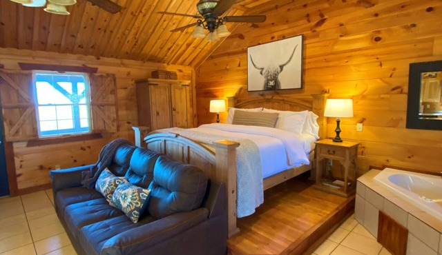 Romantic Cabin with Jacuzzi Tub. Ride-in Access to Wolf Pen Gap ATV trails