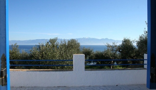 Romantic house above the sea with charming view