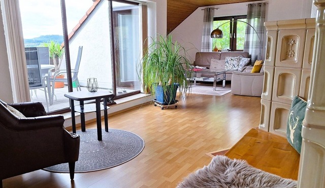 Romantic living space on 84sqm with a panoramic view of the Franconian Switzerland