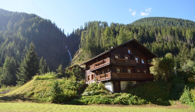 Romantic mountain chalet in idyllic location behind the waterfall at St Jakob