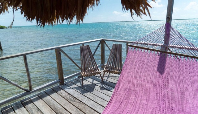 Romantic Over-the-Water Bungalow w/Private Patio & Amazing Views - A/C Included