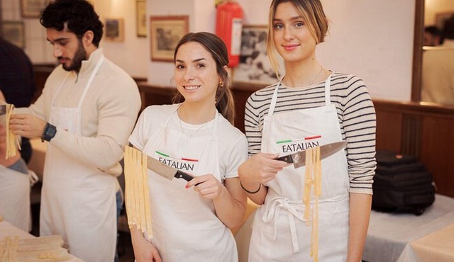 Rome Small-Group Pasta Cooking Class with Wine