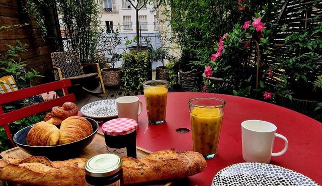 Rooftop garden in Paris