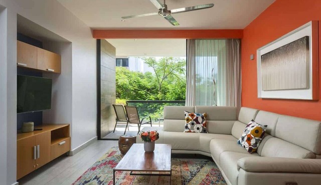 Rooftop Pool Condo Steps from Beach & Dining