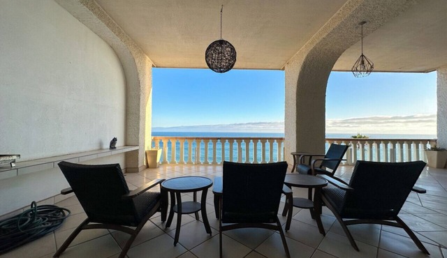 Rosarito Oceanfront Penthouse: Pool, Spa & Views in Costa Bella