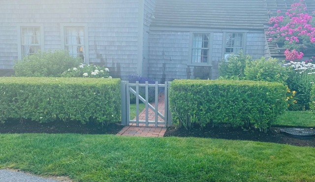Rose Covered Sconset Cottage and Guest House Sleeps Six-Block to Beach/Village