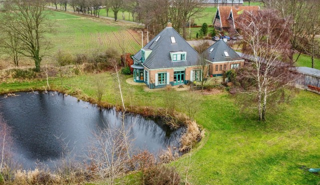 Rural villa with swimming pond and sauna