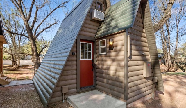 Rustic A-Frame Cabins with Tranquil Nature Views near Garden of the Gods in Colorado Springs, Colorado