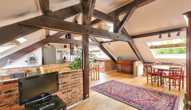 Rustic Bohemian Duplex in Meudon
