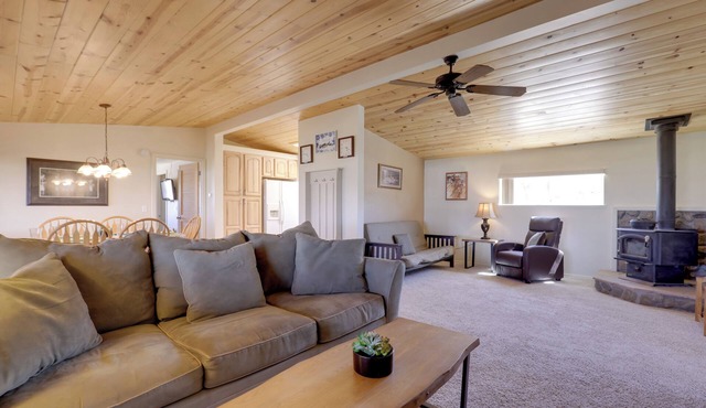 Rustic Bullhead City Retreat w/Porch & Views