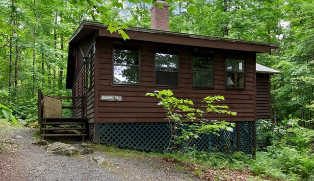 Rustic Cabin in the Woods with Fireplace Ideal for Families near Hanover, New Hampshire