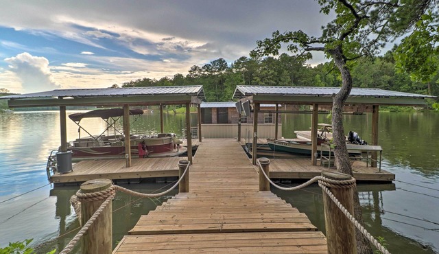 Rustic-Chic Riverfront Home w/Dock, Deck & Canoes