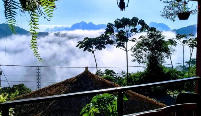 Rustic house with a breathtaking view of the Pedra da Mulher (Woman's Stone).