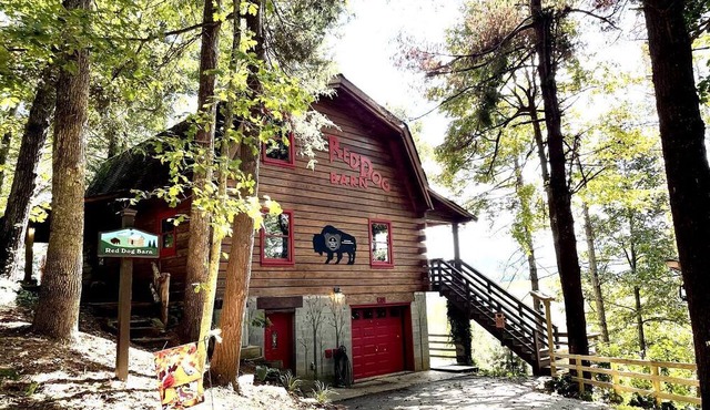 Rustic-Modern Log Cabin Getaway: Family-Friendly, Quiet Ranch, Wildlife at Your Door in Clyde, North Carolina