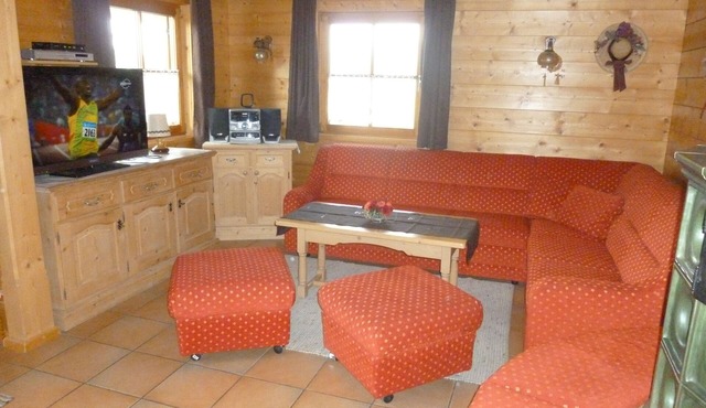 Rustic mountain hut with panoramic view and close to the slopes